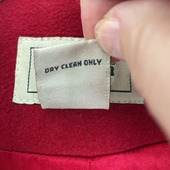 L.L. Bean Women's Wool Blend Coat Red 8P - Picture 6 of 8
